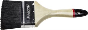 STAYER UNIVERSAL-EURO 100 мм, 4″ чёрная натуральная щетина, деревянная ручка, Плоская кисть (01022-100)