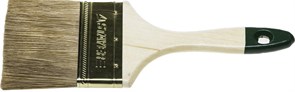 STAYER LASUR 75 мм, 3″ смешанная щетина, деревянная ручка, Плоская кисть, STANDARD (01031-75)
