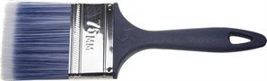 ЗУБР Аква КП-13 75 мм, 3'' искусственная щетина, пластмассовая ручка, Плоская кисть, МАСТЕР (4-01013-075)
