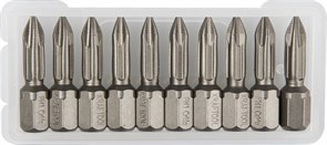 KRAFTOOL PH 1, 25 мм, 10 шт, Торсионные биты (26121-1-25-10)