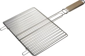 GRINDA Barbecue 300х225 мм, нержавеющая сталь, плоская решетка-гриль (424733)