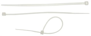 ЗУБР КС-Б2 2.5 x 100 мм, нейлон РА66, кабельные стяжки белые, 50 шт, Профессионал (4-309017-25-100)