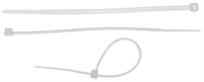 ЗУБР КС-Б2 2.5 x 150 мм, нейлон РА66, кабельные стяжки белые, 50 шт, Профессионал (4-309017-25-150)