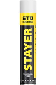 STAYER STD 750мл адаптерная выход до 35л, Монтажная пена, PROFESSIONAL (41133)