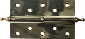 ЗУБР 125х75х2.5 мм, разъемная, правая, цвет латунь (PB), 2 шт, карточная петля (37605-125-1R)