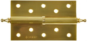 ЗУБР 125х75х2.5 мм, разъемная, левая, цвет матовая латунь (SB), 2 шт, карточная петля (37605-125-3L)