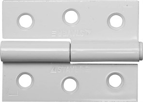 STAYER 65x48x2.0 мм, разъемная, левая, цвет белый, карточная петля (37613-65-2L)