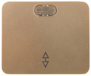 СВЕТОЗАР Гамма, проходной с подсветкой одноклав. без вставки и рамки цвет золотой металлик 10A/~250В, Электрический выключатель (SV-54138-GM)