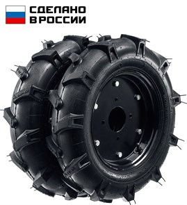 ЗУБР КП-2, 4.00-10, 2 шт., пневматические колеса для мотоблоков (707106-2)