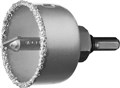 ЗУБР 51 мм, L 25 мм, карбид вольфрама, Коронка-чашка с державкой и сверлом, Профессионал (33360-051) - фото 500488