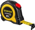 STAYER Leader, 10 м х 25 мм, рулетка с автостопом, Professional (3402-10-25) - фото 502883