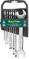 KRAFTOOL 8 шт, 8 - 24 мм, набор рожковых гаечных ключей (27033-H8C) - фото 506573