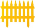 GRINDA Классика, 28 х 300 см, желтый, 7 секций, декоративный забор (422201-Y) - фото 510508