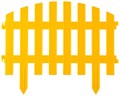 GRINDA Ар Деко, 28 х 300 см, желтый, 7 секций, декоративный забор (422203-Y) - фото 510511