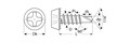 ЗУБР КЛМ-СФ 11 х 3.8 мм, фосфат., конусная головка, саморез со сверлом для лист. металла, 22000 шт (4-300130-38-11) - фото 512907