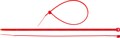 ЗУБР КС-К1 3.6 x 200 мм, нейлон РА66, кабельные стяжки красные, 100 шт, Профессионал (309040-36-200) - фото 514590