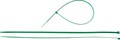 ЗУБР КС-З1 4.8 х 400 мм, нейлон РА66, кабельные стяжки зеленые, 100 шт, Профессионал (309060-48-400) - фото 514610