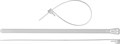 ЗУБР КСР-Б1 7.5 x 150 мм, нейлон РА66, кабельные стяжки разъемные белые, 100 шт, Профессионал (309240-75-150) - фото 514618