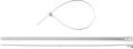 ЗУБР КСР-Б1 7.5 x 300 мм, нейлон РА66, кабельные стяжки разъемные белые, 100 шт, Профессионал (309240-75-300) - фото 514624