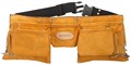 STAYER кожаный, 2 скобы, пояс для инструментов с 11 карманами, Professional (38520) - фото 515563