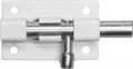 ШП-40 БЦ для окон и мебели, 40 мм, цвет белый/цинк, накладная задвижка (37751-40) - фото 516533