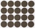 STAYER d 22 мм, самоклеящиеся, фетровые, 20 шт. коричневые, мебельные накладки (40910-22) - фото 516560