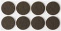 STAYER d 25 мм, самоклеящиеся, фетровые, 8 шт. коричневые, мебельные накладки (40910-25) - фото 516562