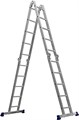 СИБИН ЛТ-45, 4x5 ступени, алюминиевая, четырехсекционная лестница-трансформер (38853) - фото 518930