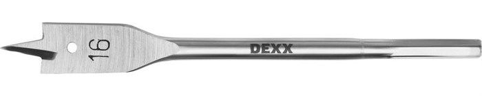 DEXX 16x152мм, сверло перовое по дереву, шестигранный хвостовик - фото 499577