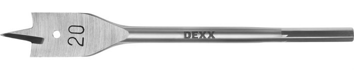DEXX 20x152мм, сверло перовое по дереву, шестигранный хвостовик - фото 499579