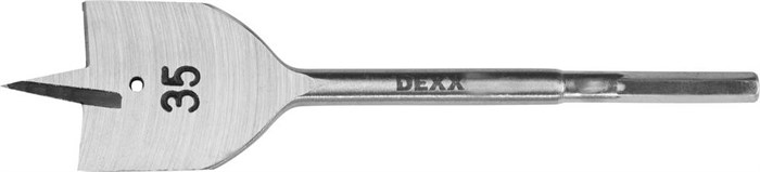 DEXX 35x152мм, сверло перовое по дереву, шестигранный хвостовик - фото 499583
