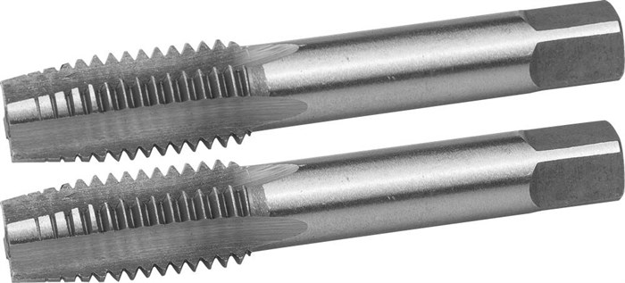 ЗУБР М12x1.5мм, сталь 9ХС, Комплект ручных метчиков (4-28006-12-1.5-H2) - фото 500846