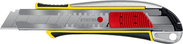 STAYER KSM-18A, 18 мм, металлический нож с автостопом, Professional (09143) - фото 504674