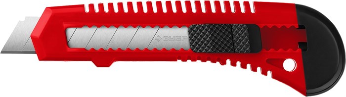 ЗУБР АБС-18, 18 мм, нож из АБС пластика со сдвижным фиксатором (09155) - фото 504782
