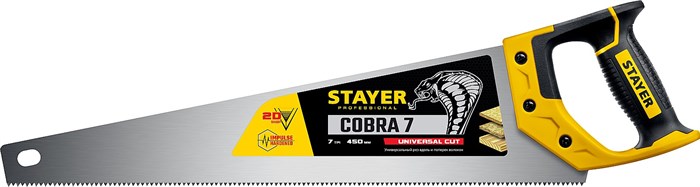 STAYER Cobra 7 450 мм, Универсальная ножовка (1510-45) - фото 507490