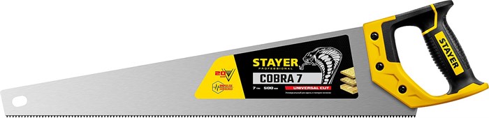 STAYER Cobra 7 500 мм, Универсальная ножовка (1510-50) - фото 507494