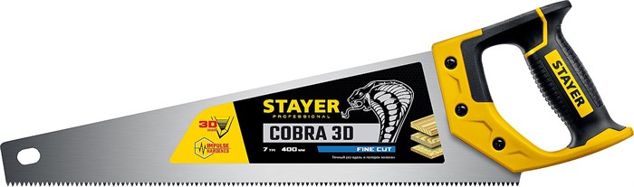 STAYER Cobra 3D 400 мм, Универсальная ножовка (1512-40) - фото 507498