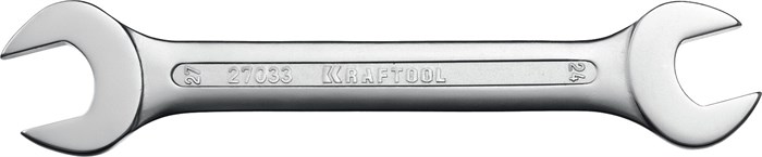 KRAFTOOL 24 х 27 мм, рожковый гаечный ключ (27033-24-27) 16842980 - фото 673656