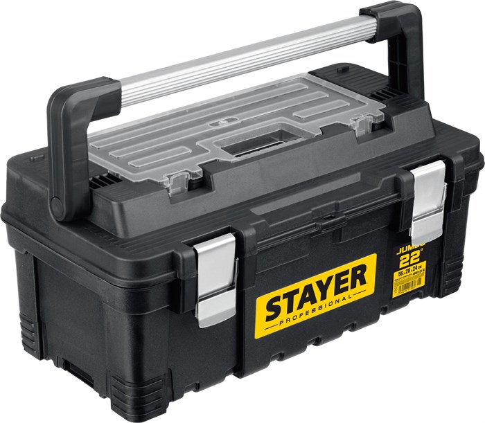 STAYER PROWide-22, 557 x 283 x 245 мм, (22″), пластиковый ящик для инструментов, Professional (38003-22) 23554396 - фото 677970