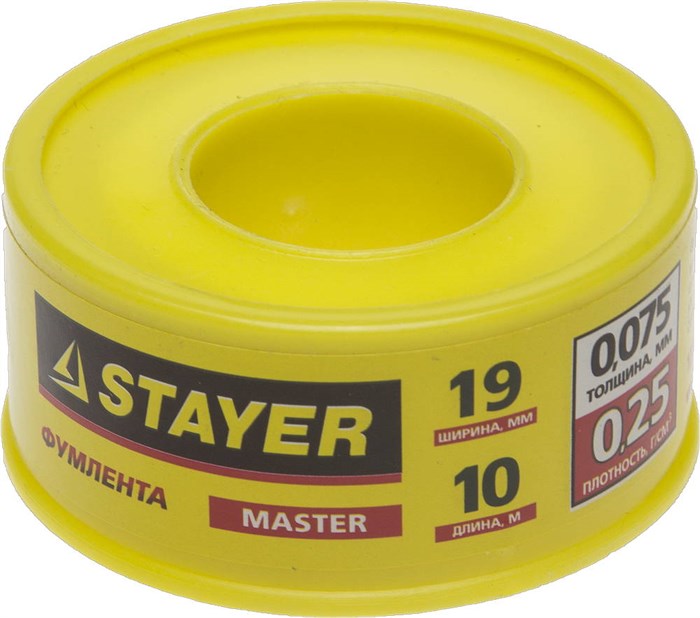 STAYER 0.075 мм х 19 мм х 10 м, 0.25 г/см3, ФУМ лента (12360-19-025) 10108 - фото 682561