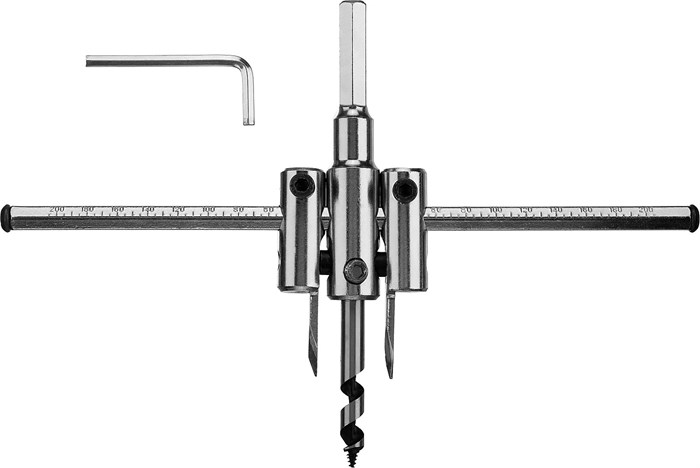 ЗУБР d 30-200 мм, глубина реза 30 мм, регулируемое сверло по дереву (29440-200) 16192 - фото 690385