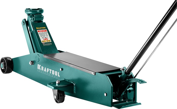 KRAFTOOL HIGH-LIFT, 10 т, 160 - 560 мм, для тяжелой техники, подкатной домкрат (43455-10) 18546 - фото 694986