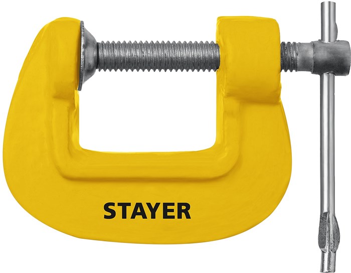 STAYER S-25, 25 мм, чугунная струбцина (3215-025) 21024 - фото 700129