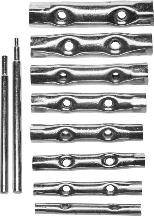 DEXX 10 предметов, 6 - 22 мм, набор трубчатых ключей (27192-H10) 22520 - фото 701657