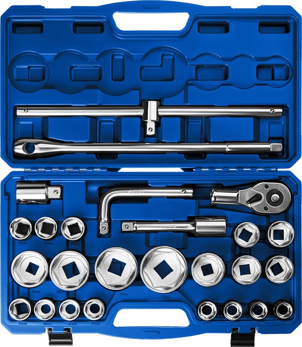 ЗУБР НКТ-26, 26 предм., (3/4″+1″), набор инструмента для крупногабаритной техники, Профессионал (27660-H26) 22763 - фото 702079