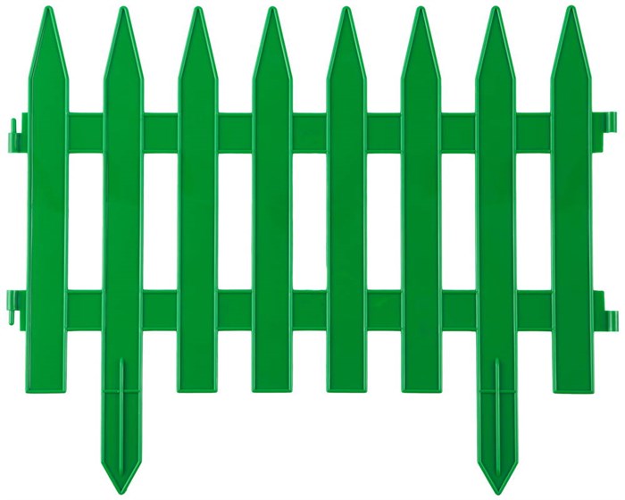 GRINDA Классика, 28 х 300 см, зеленый, 7 секций, декоративный забор (422201-G) 26063 - фото 707093