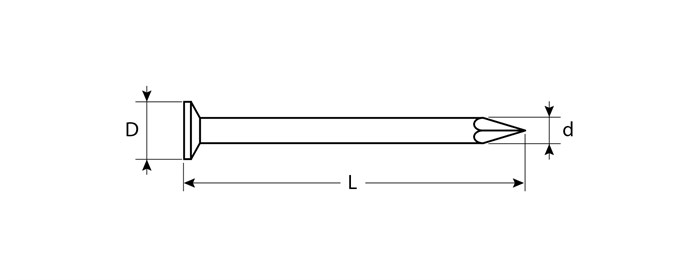 ЗУБР ГОСТ 4028-63, 20 x 1.2 мм, 5 кг, строительные гвозди (305010-12-020) 26488 - фото 707962