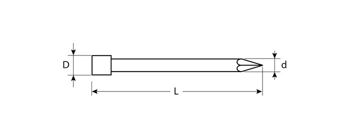 ЗУБР 45 x 2 мм, 5 кг, омедненные финишные гвозди, Профессионал (305350-20-45) 26651 - фото 708129