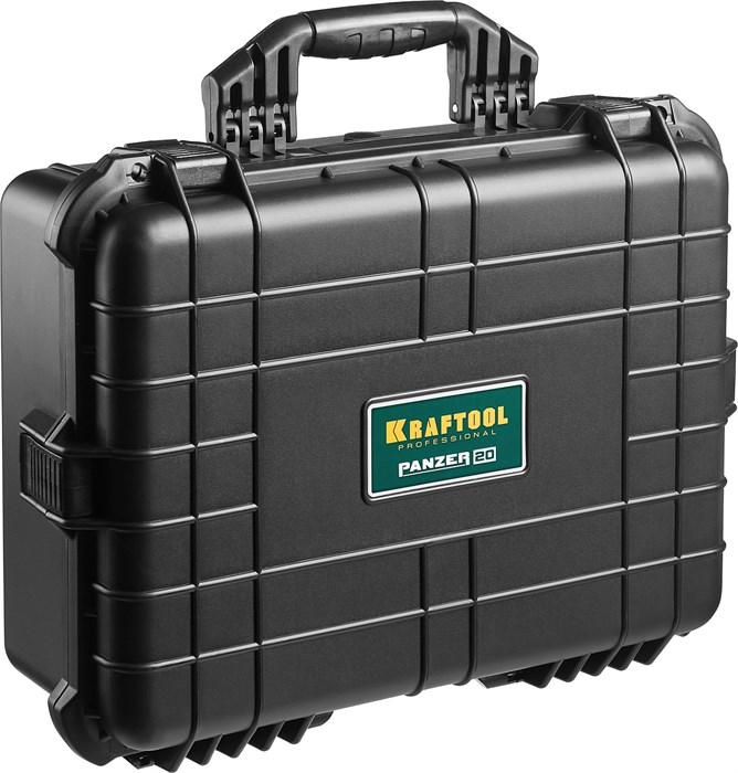 KRAFTOOL PANZER-20, 510 х 400 х 190 мм, (20″), IP55, ударопрочный пластиковый ящик (38251-20) 31384 - фото 714596