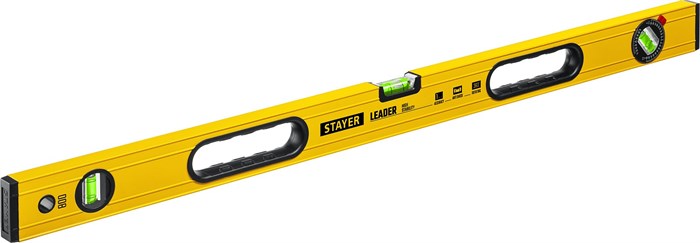 STAYER LEADER, 800 мм, усиленный профиль, уровень с поворотным глазком (3466-080) 7917696 - фото 722981